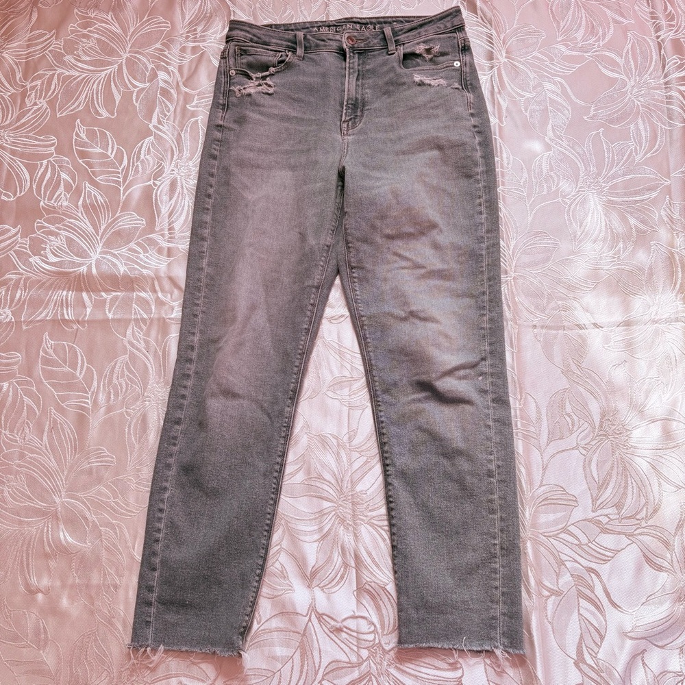 American Eagle Outfitters High Medium Blue Wash Jeans - Size 8